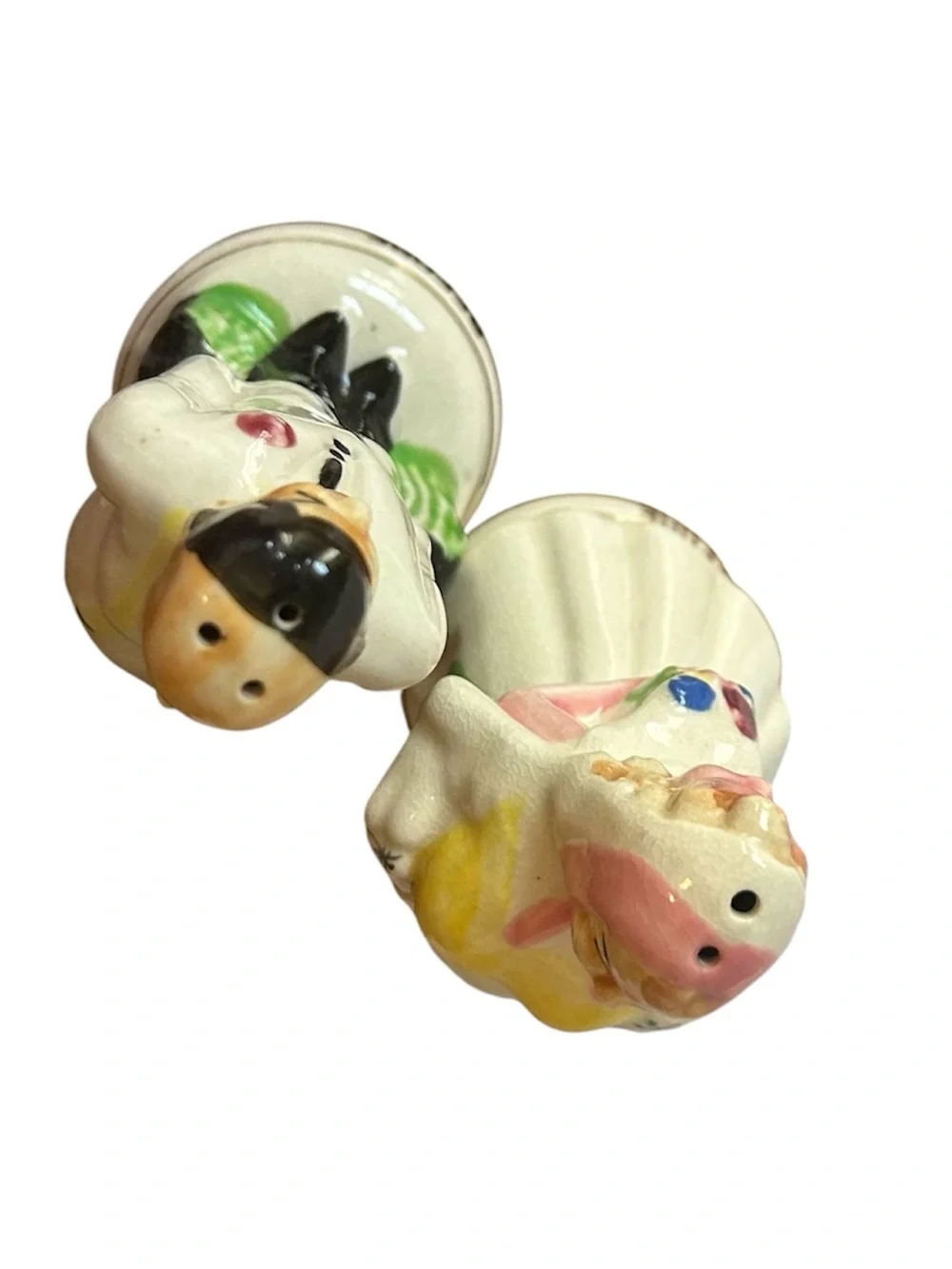 Vintage 1950’s “Before & After” Bride & Groom Salt & Pepper Shakers